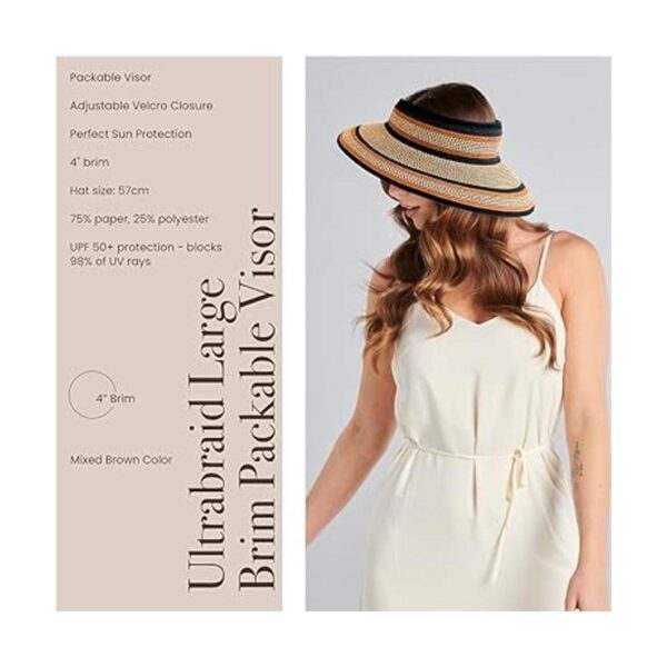 San Diego Hat Company Sombrero de visera Ultrabraid para_2