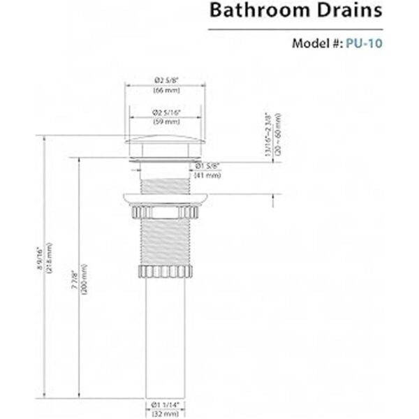 Kraus PU10ORB Desage desplegable de bronce aceitado_2