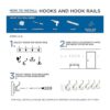 Franklin Brass Ganchos de pared resistentes para perchero_2