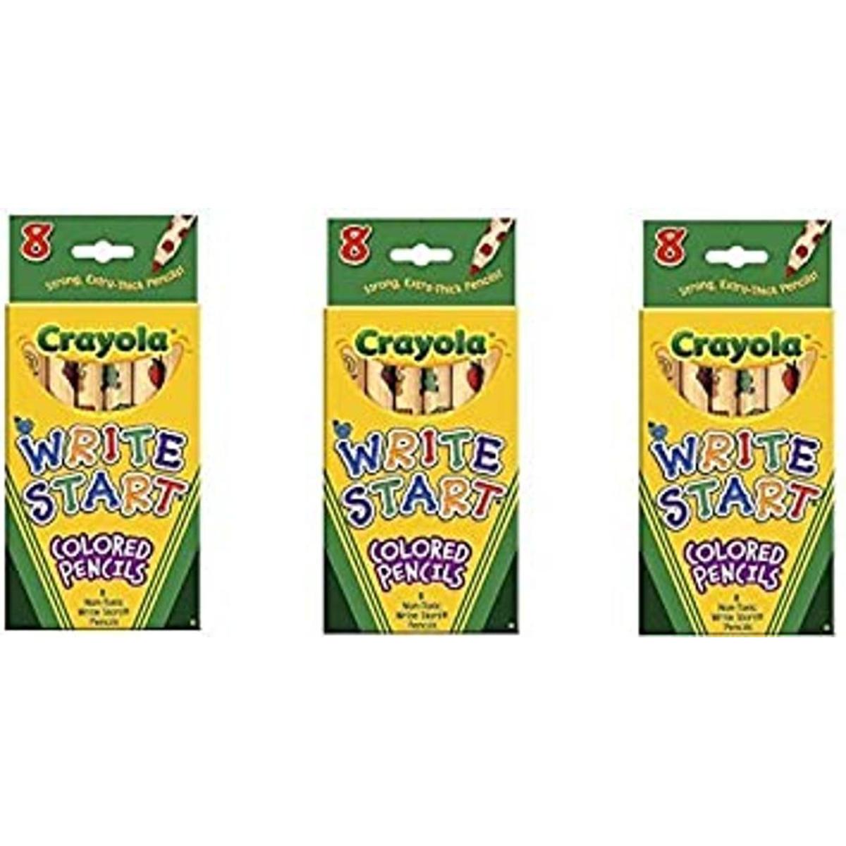 Crayola Write Start Lápices de colores paquete de 8