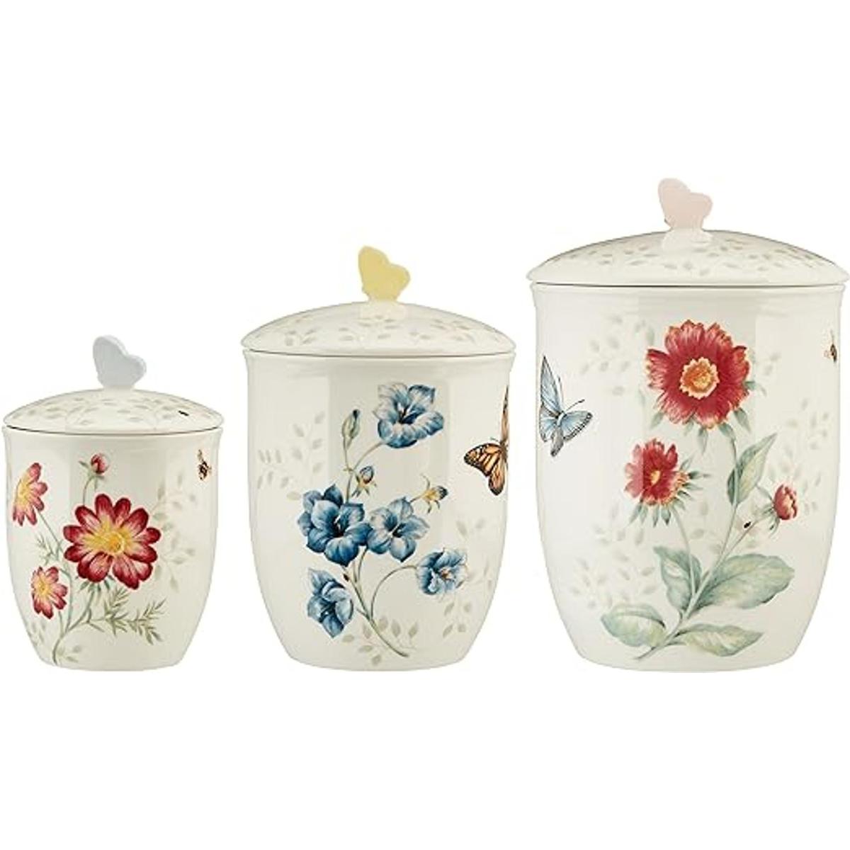 Lenox Butterfly Meadow Juego de recipientes de 3 piezas