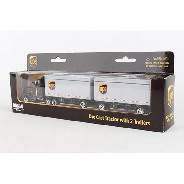 Tractor con 2 remolques Daron UPS Die Cast_2