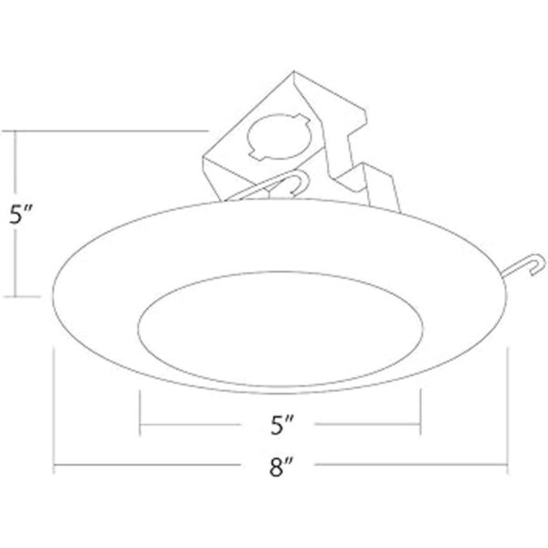 NICOR Lighting 187567 Albarandilla empotrable para ducha