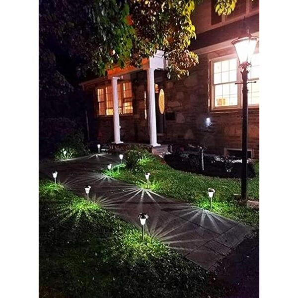 Enchanted Spaces Juego de 6 luces solares de metal para_3