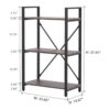 BON AUGURE Estantería industrial de 3 niveles estantes_2