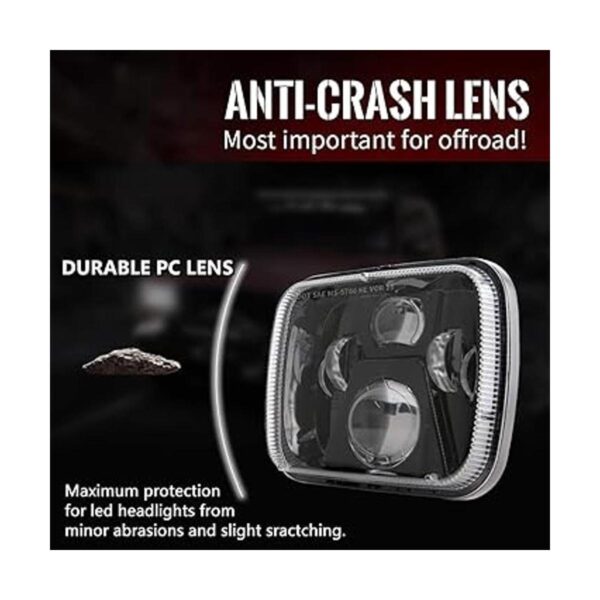 TRUCKMALL Faros LED de 5 x 7 x 6 pulgadas H6054 6054_4