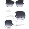 Topfoxx Raya x Vixen Gafas de sol de ojo de gato negras_4