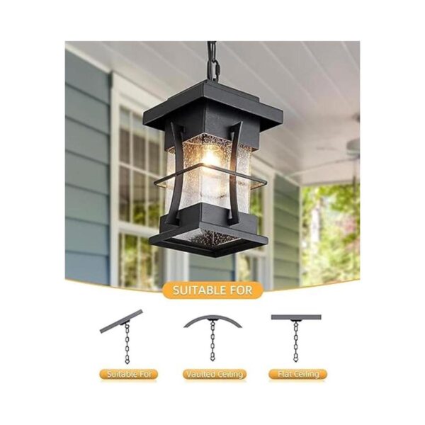EERU Lámpara colgante exterior con cadena ajustable con_2