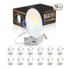 Adetu Paquete de 12 luces LED empotrables de 4 pulgadas_1