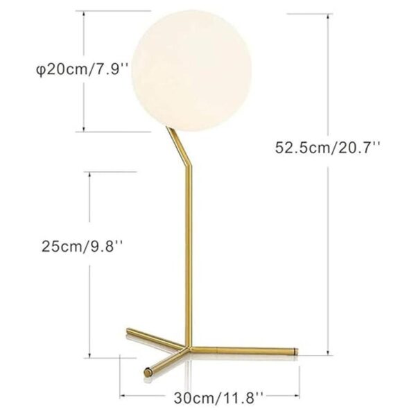 BOKT Lámpara de cristal para mesa 1 lámpara para la mesa_2