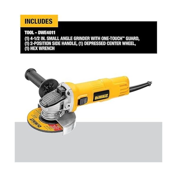 Moledora angular pequeña DEWALT DWE4011 con protección