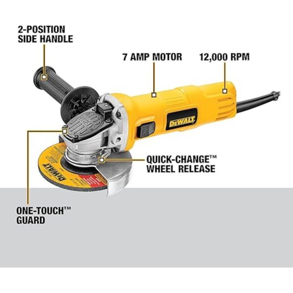 Moledora angular pequeña DEWALT DWE4011 con protección