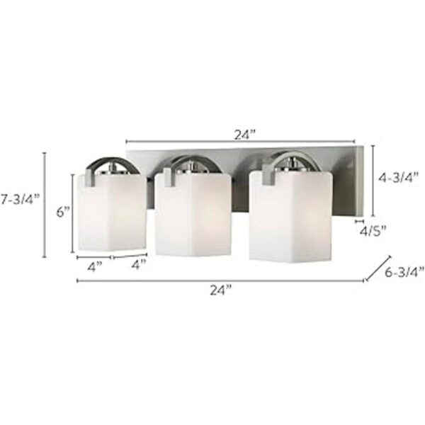 Canarm IVL422A03BN Palmer tocador de baño de 3 luces