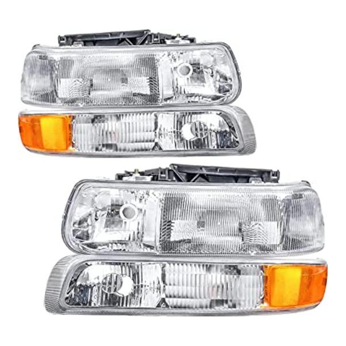 NP Juego de repuesto de faros delanteros de cristal