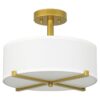 XiNBEi Lámpara de techo semiempotrada de 3 luces con_1