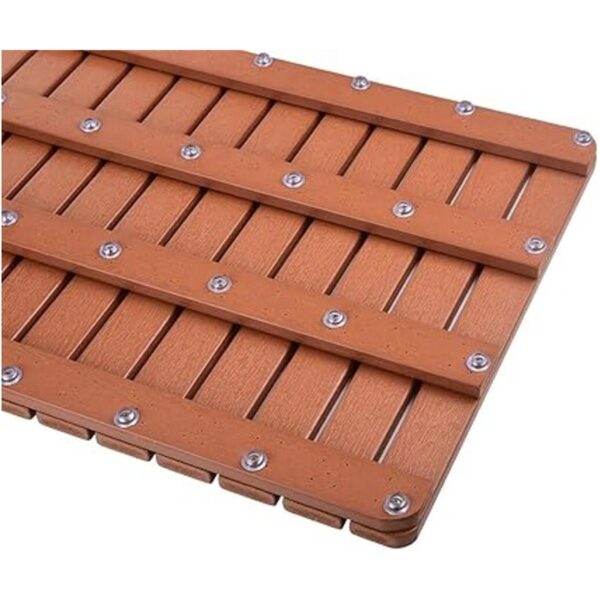 Alfombrilla de baño grande de alta calidad hecha de madera