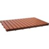 Alfombrilla de baño grande de alta calidad hecha de madera
