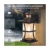 2 Packs Motion Sensor Outdoor Wall Lights Upgrade Dusk to_4