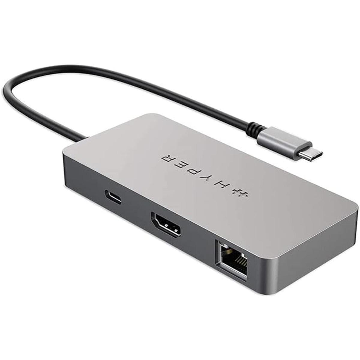 Hyper Unidad USB C Hub 5 en 1 HDMI 4K 60Hz 2 USBA 5