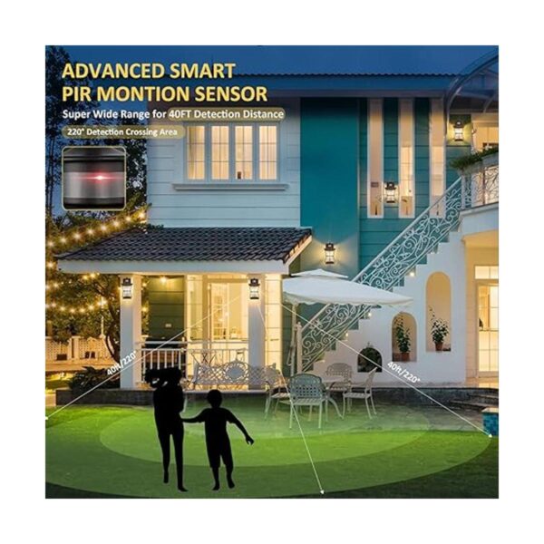 2 Packs Motion Sensor Outdoor Wall Lights Upgrade Dusk to_5