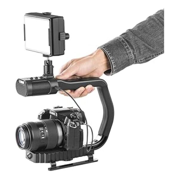 Estabilizador de mano y luces LED de vídeo Skateboarding_3