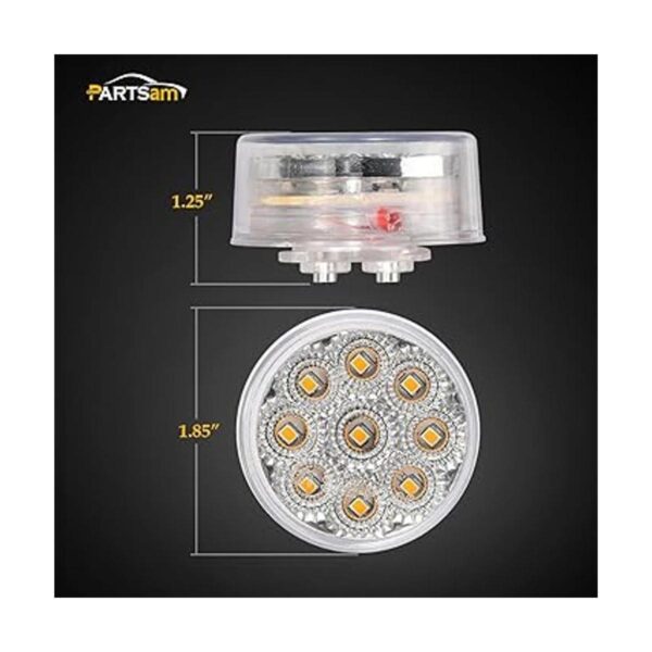 Partsam 20 luces LED redondas para camión 9 diodos_2