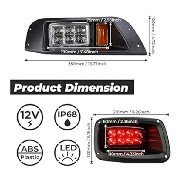 Kemimoto Kit de luces TXT para carrito de golf kit de_3