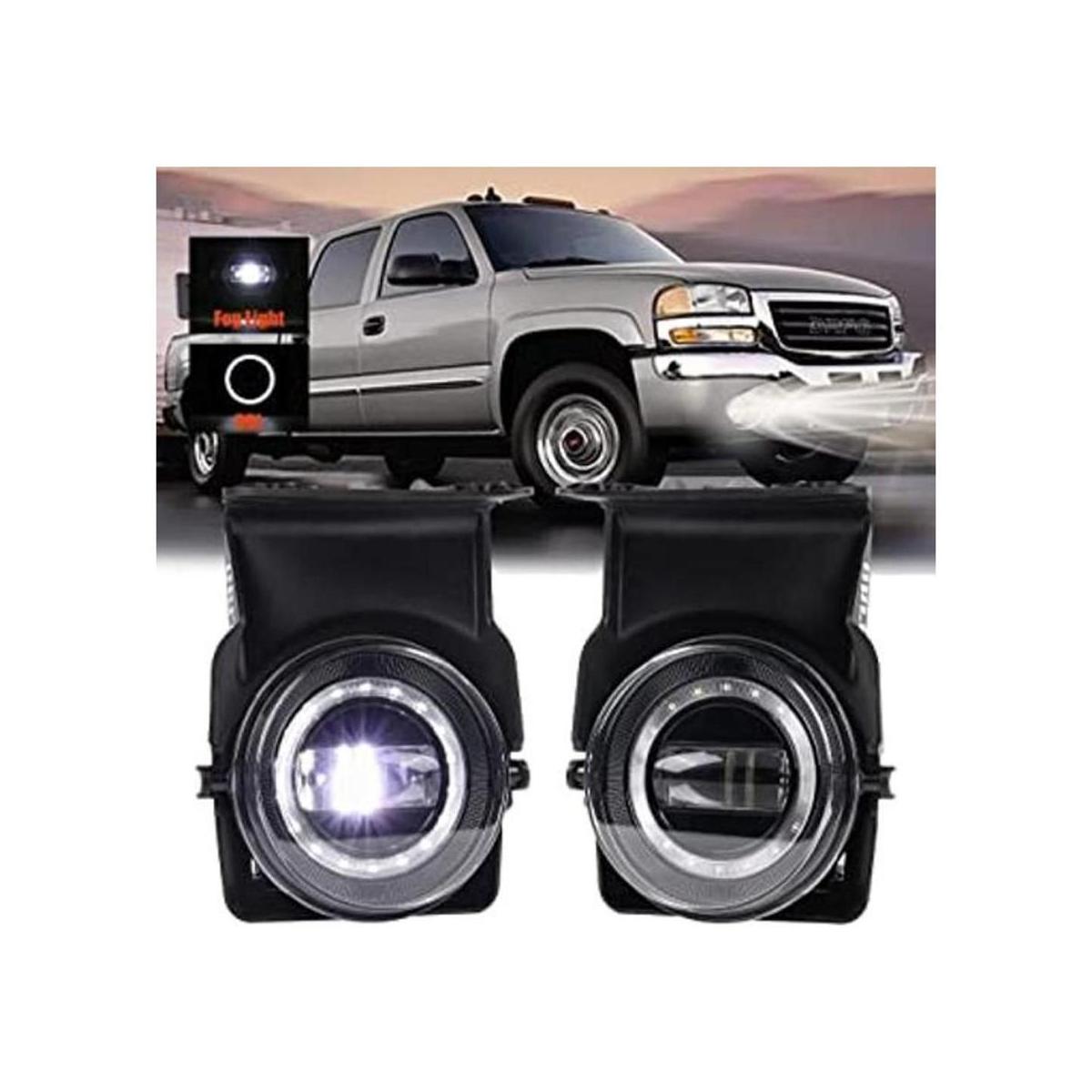 DRFG Luz antiniebla LED con DRL compatible con GMC Sierra