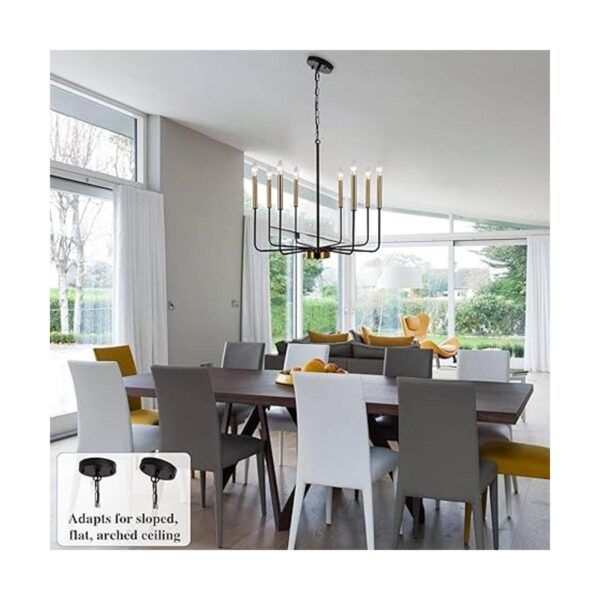 LASENCHOO Candelabro de granja de 8 luces candelabro_2