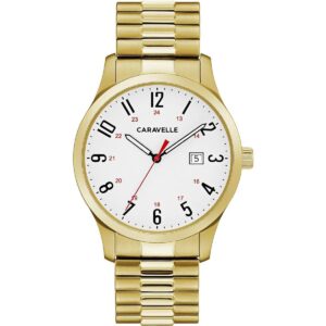 Caravelle Traditional Quartz Mens Watch Stainless Steel_1