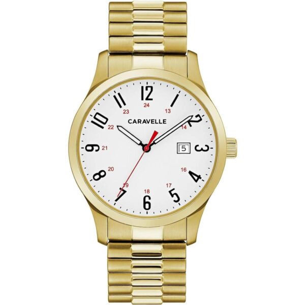 Caravelle Traditional Quartz Mens Watch Stainless Steel_1