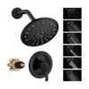 EMBATHER Juego de grifo de ducha negro mate kit de_1