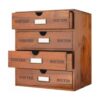 PACKGILO Caja de almacenamiento de madera con cajones_1