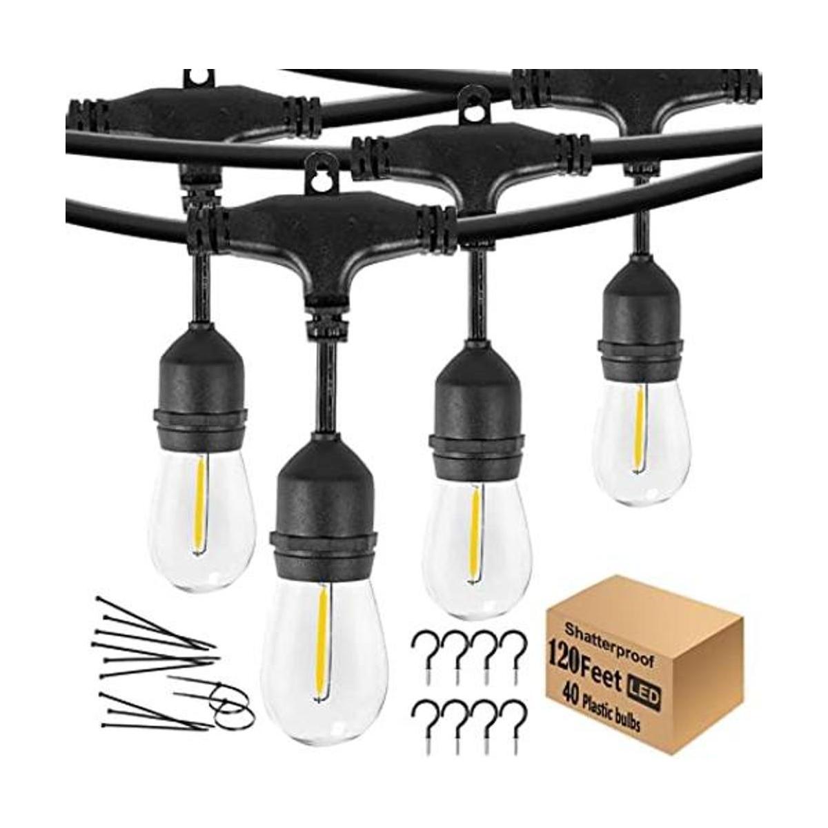 Cadena de luces LED impermeables de 120 pies para