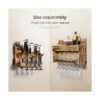 Homde Estante de vino de madera montado en la pared con_6