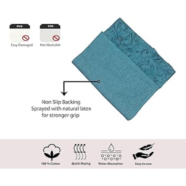 Home Weavers Bellflower Collection Juego de 4 alfombras