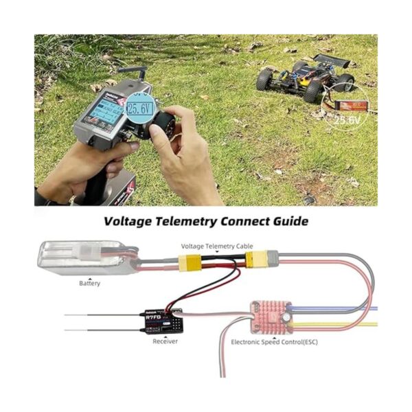 Radiolink RC6GS V3 Transmisor RC de 7 canales de 2.4 GHz_3