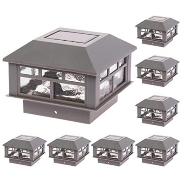 GreenLighting Luces solares para punta de poste de 4 x 4_1