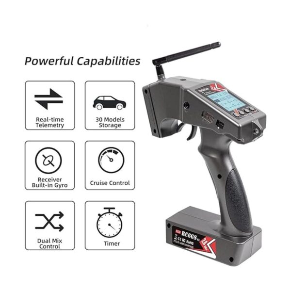 Radiolink RC6GS V3 Transmisor RC de 7 canales de 2.4 GHz_2