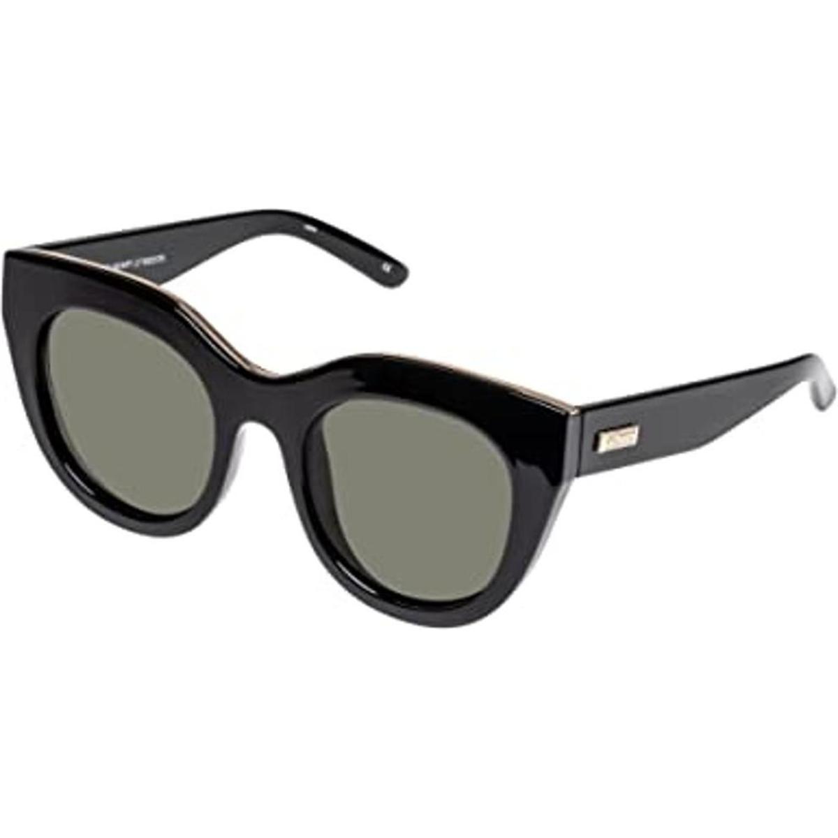 Le Specs. Air Heart Lentes negros y dorados para mujer