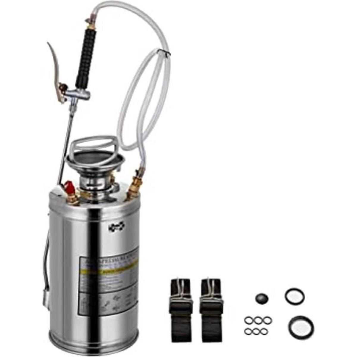Happybuy Pulverizador de acero inoxidable de 1.5 galones