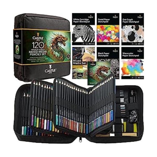 Castle Art Supplies Colección de lápices de arte mixto de_1