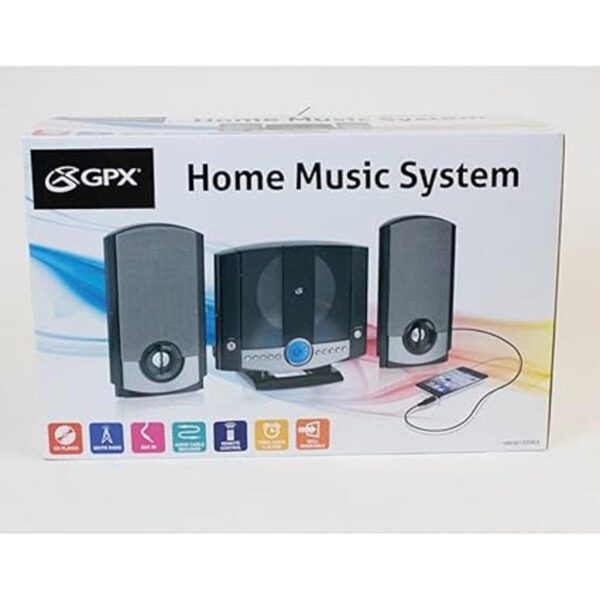 GPX Microsistema HM3817DTBK con mando y radio AMFM_5