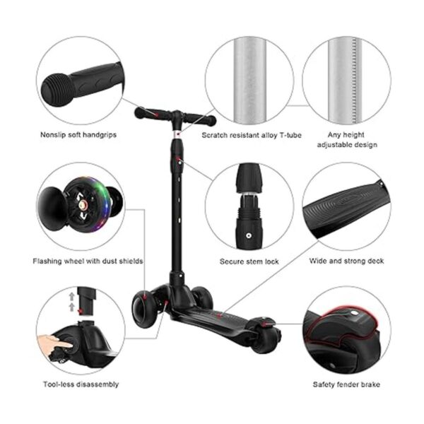 Allek Kick Scooter B03. Monopatín de 3 ruedas de_2