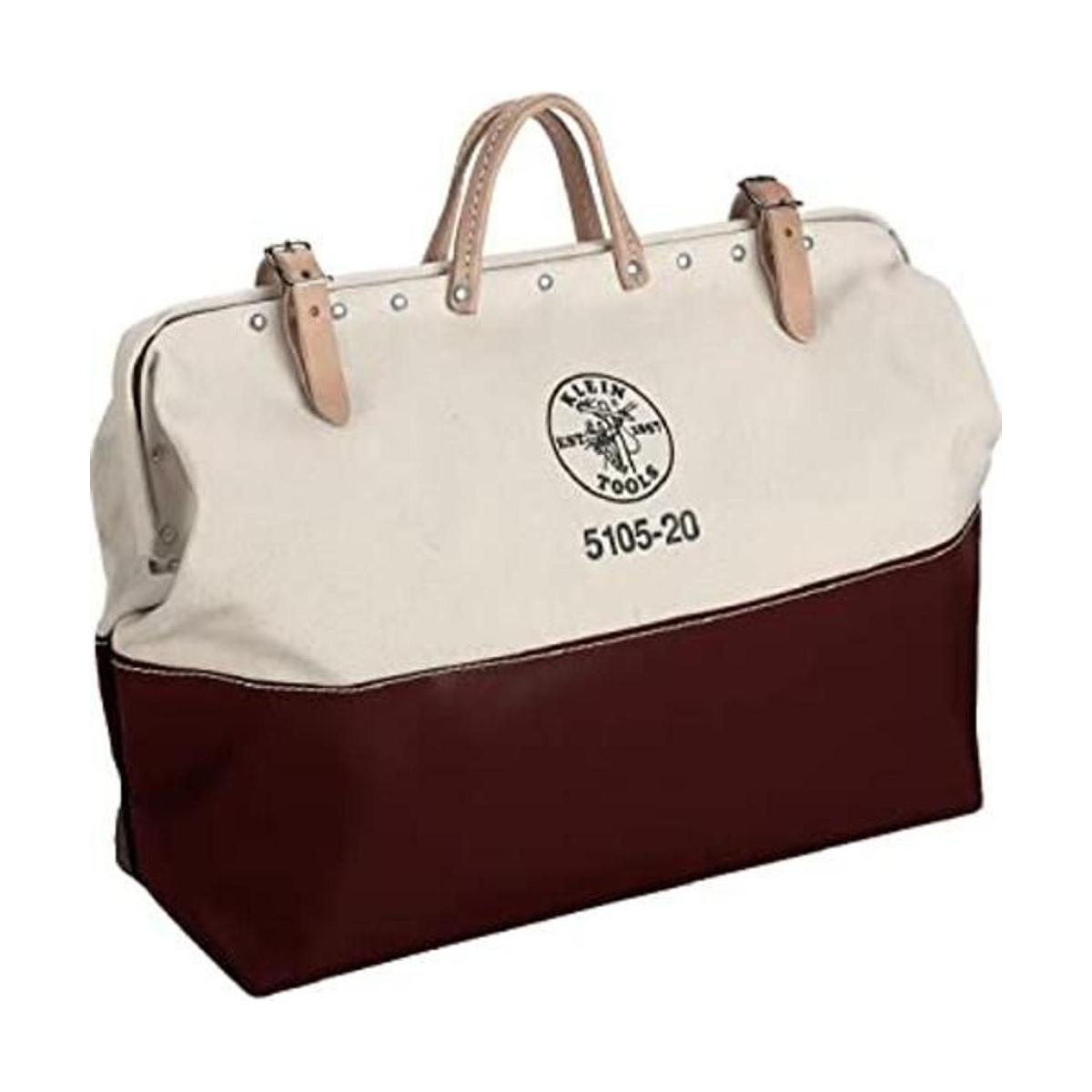 Klein Tools 510520 Bolsa de herramientas de lona de fondo