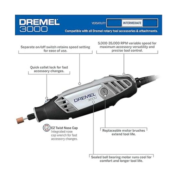 Dremel Kit de herramientas giratorias de velocidad variable_3