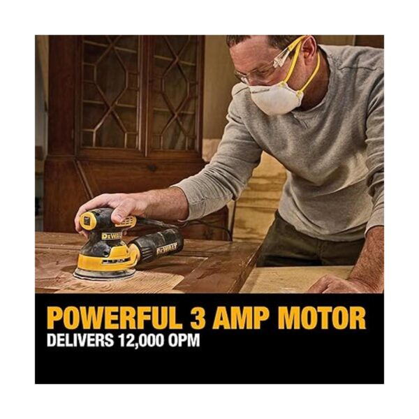 DEWALT Kit de lijadora roto orbital aleatoria DWE6421K 5_4