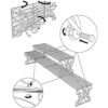 MyGift soporte organizador de metal con 2 estantes para_4