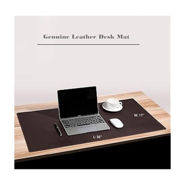 Protector de escritorio grande de piel auténtica 36 x 17_2