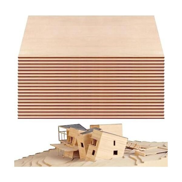 Fabbay 20 hojas de tilo de tilo finas hojas de madera para
